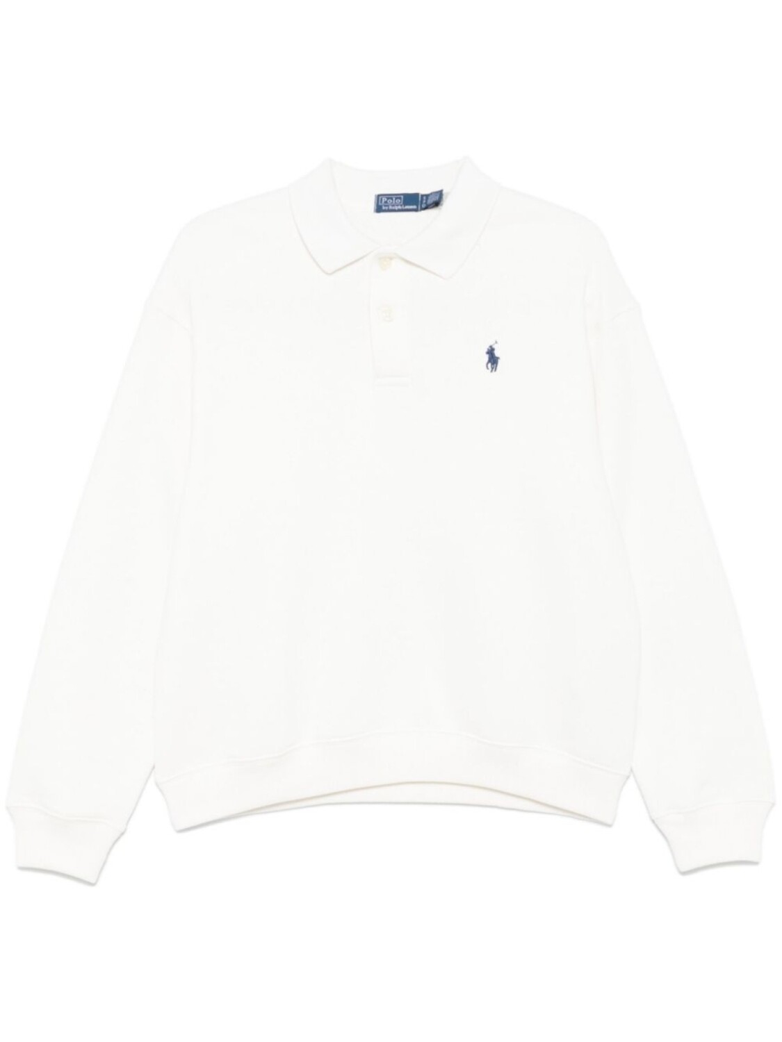 

Флисовая толстовка с воротником поло Polo Ralph Lauren, белый