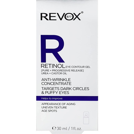 Гель для глаз Revox Retinol, концентрат против морщин, от темных кругов и опухших глаз, 30 мл, Revox B77
