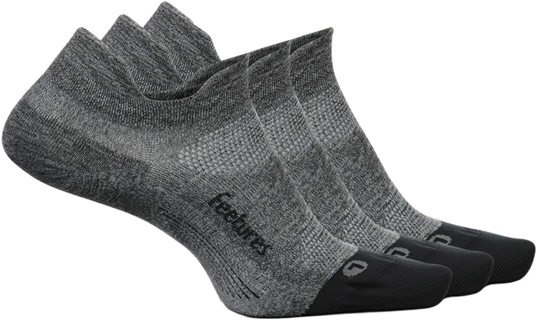 

Elite Max Cushion No Show Tab, набор из 3 пар Feetures, серый