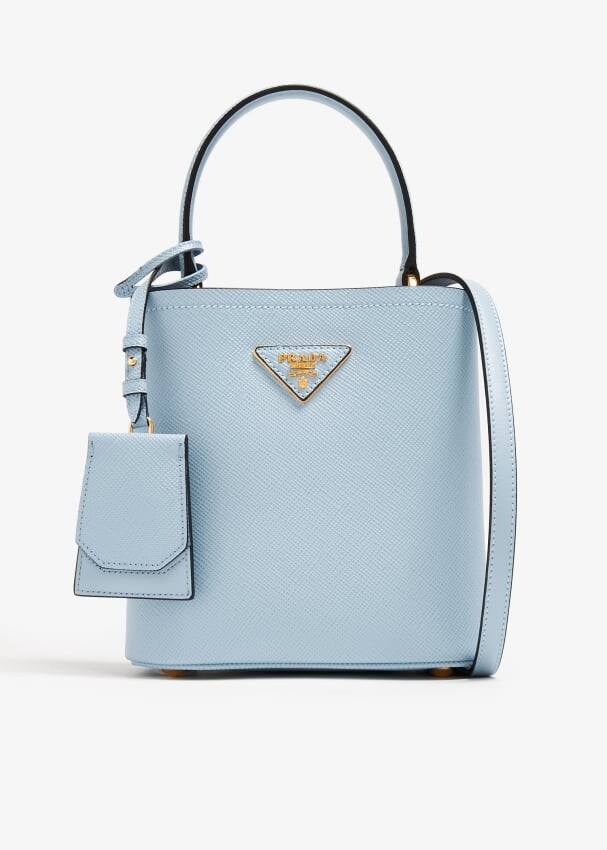 

Сумка Prada Panier Small Leather, синий