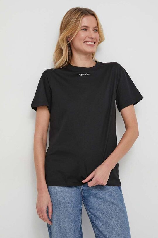 

Хлопковая футболка Calvin Klein, черный