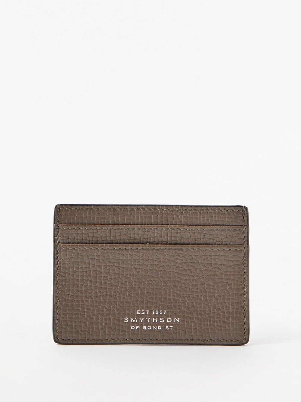 

Картхолдер ludlow из зерненой кожи Smythson, коричневый