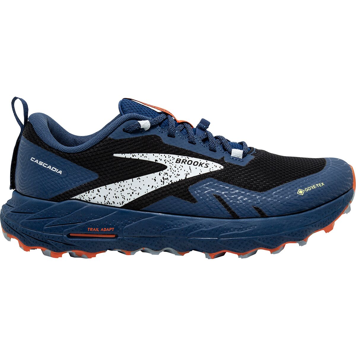 Кроссовки для бега по пересеченной местности cascadia 17 gtx Brooks, цвет black/blue/firecracker