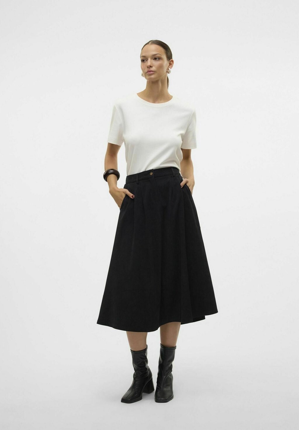 

Юбка А-силуэта VMVILJA HOHE TAILLE Vero Moda, черный