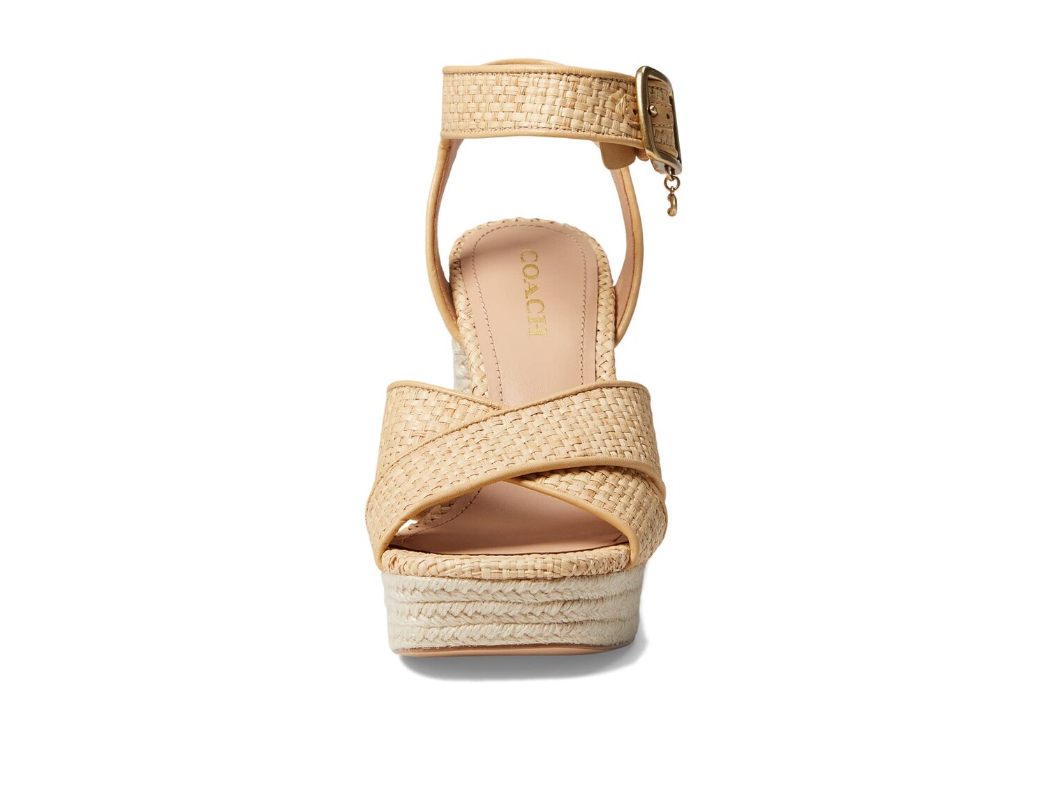 

Туфли на каблуке COACH Nelly Raffia Sandal