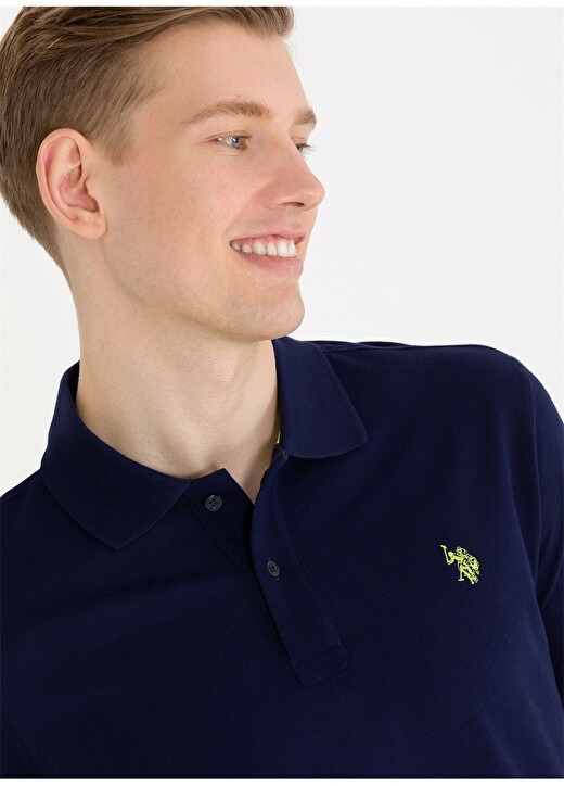 

Темно-синяя мужская футболка-поло U.S. Polo Assn., Синий
