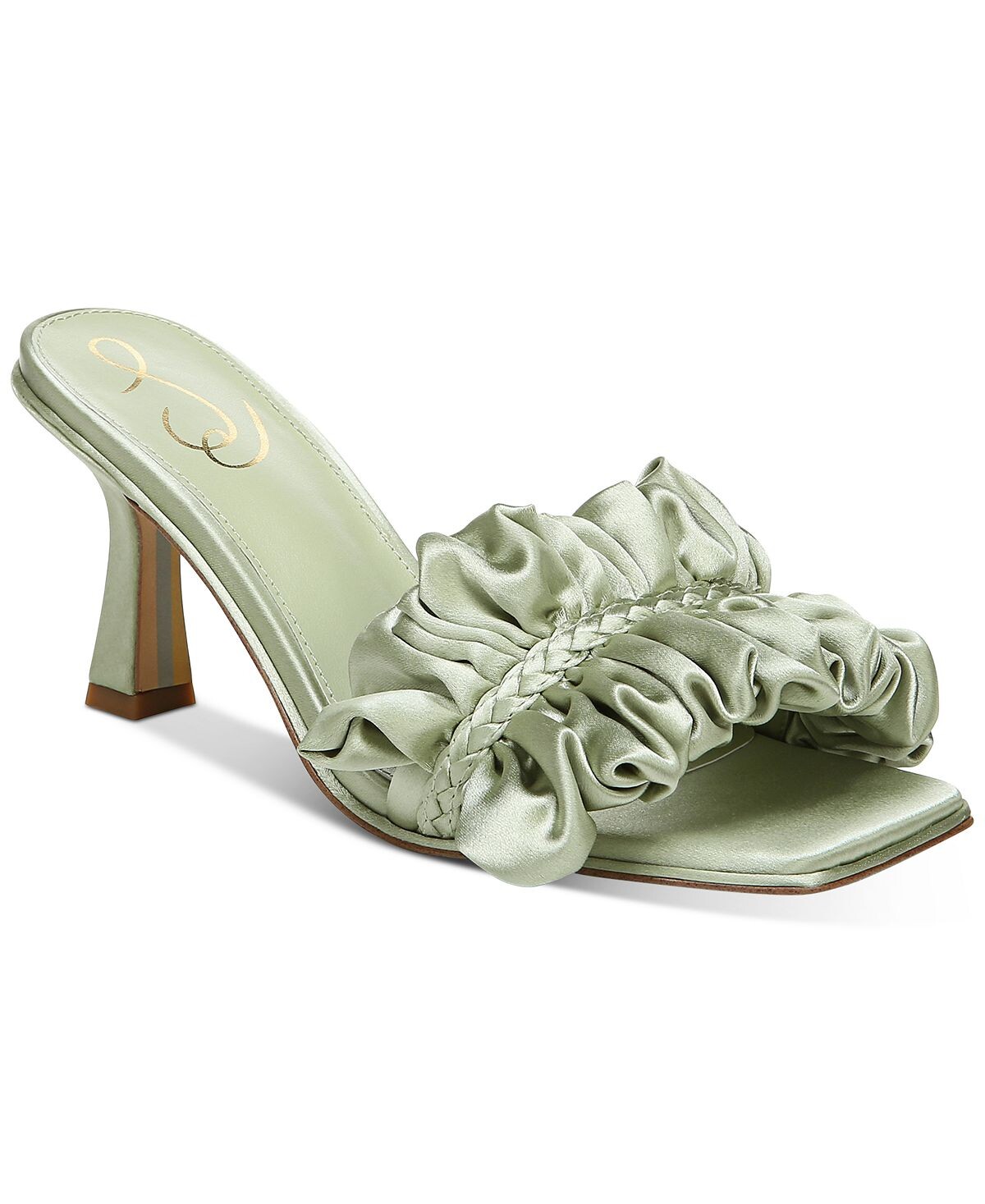 

Женское шелковое платье-мюли Kady с рюшами Sam Edelman