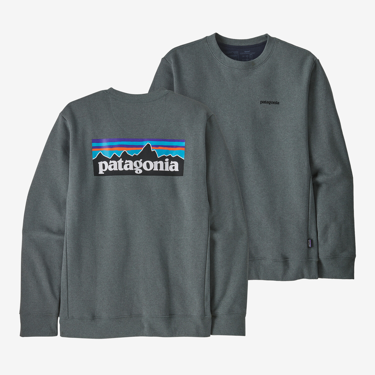 

Толстовка с логотипом P-6 Uprisal Crew Patagonia, нуво зеленый