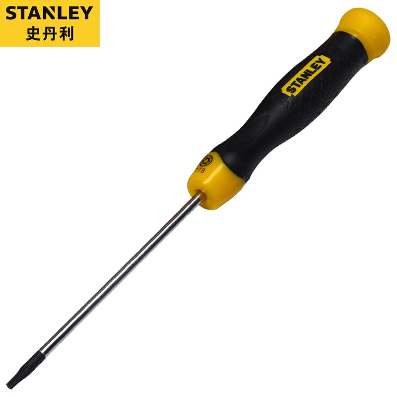 Отвертка STANLEY с центральным отверстием. Отвертка с головкой Torx. Звездчатая отвертка TT8x80 мм 65-147-0-23.