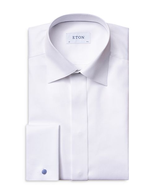 цена Деловая рубашка из саржи приталенного кроя Eton, цвет White
