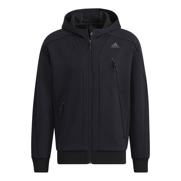 цена Куртка adidas Sports hooded casual Jacket Black, черный