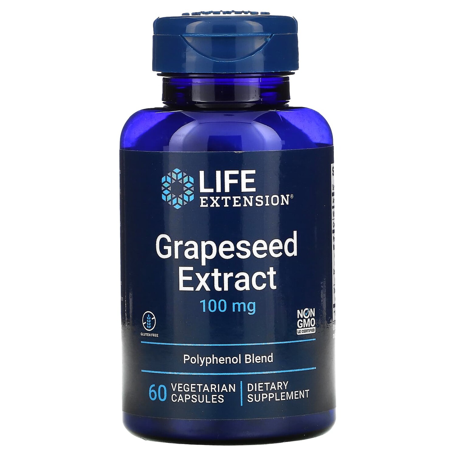 

Экстракт виноградных косточек, 100 мг, 60 вегетарианских капсул, Life Extension