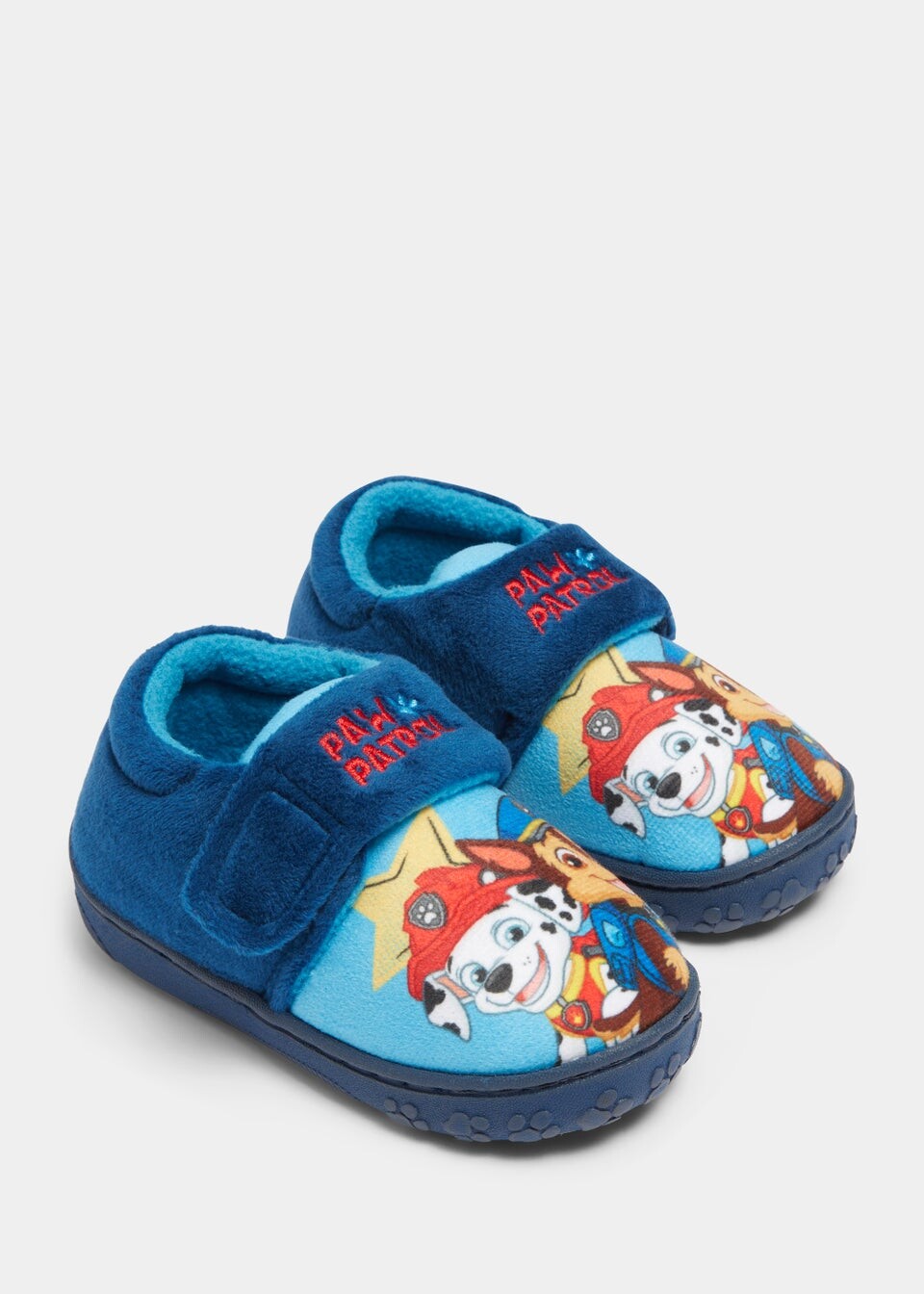 

Детские синие тапочки с принтом Paw Patrol (до 4–12 лет)