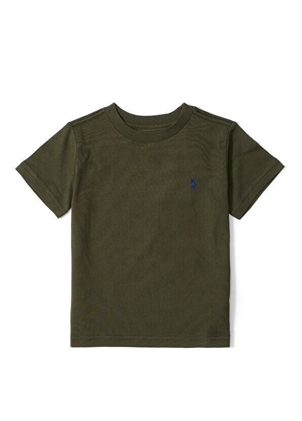 

Футболка для мальчика с зеленым логотипом Polo Ralph Lauren