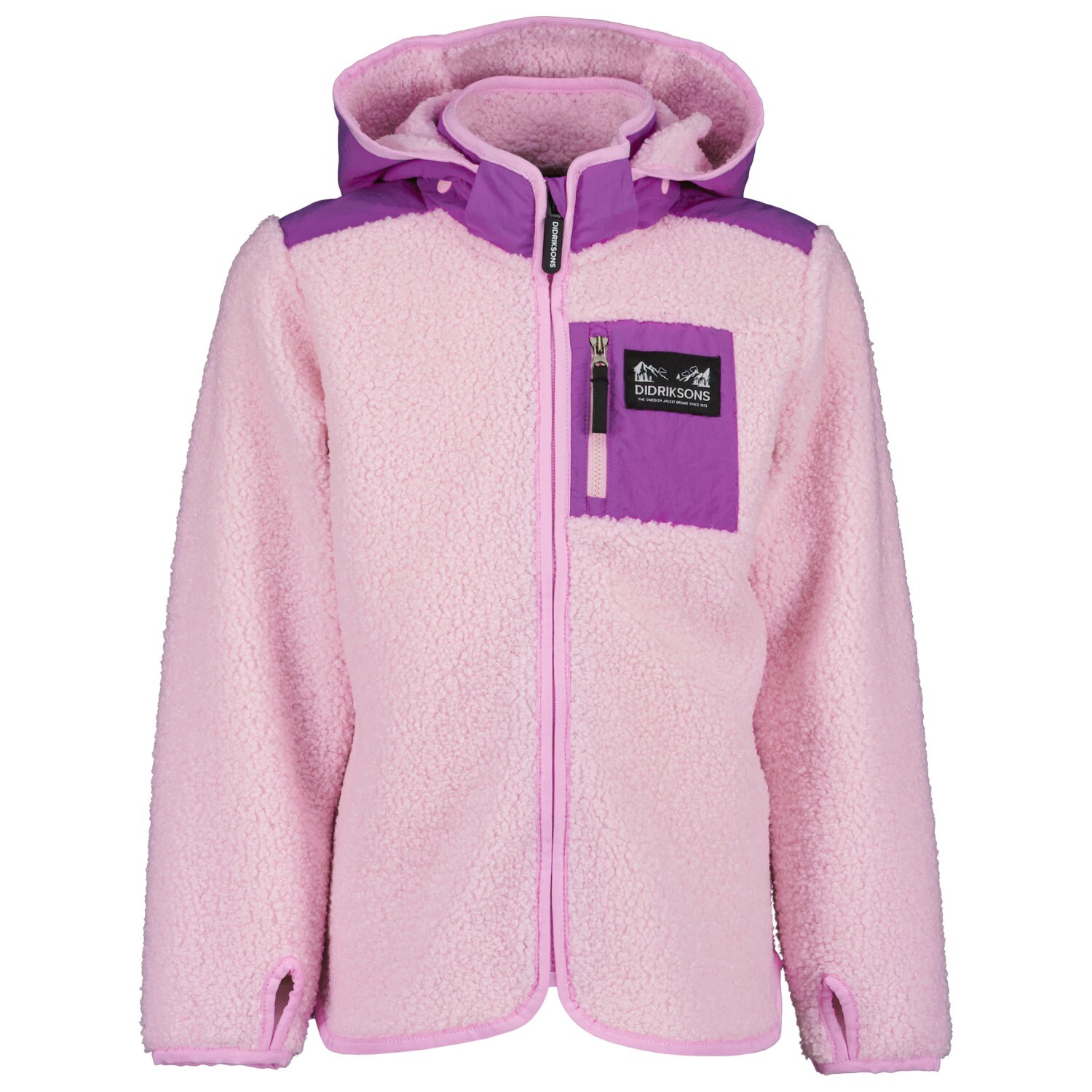 Флисовая жилетка Didriksons Kid's Exa Full Zip, цвет Orchid Pink