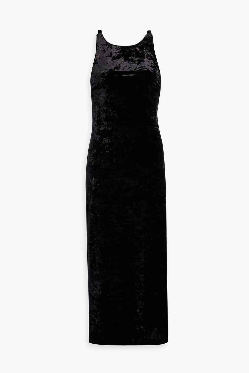 

Платье макси из мятого бархата Anna Sui, черный