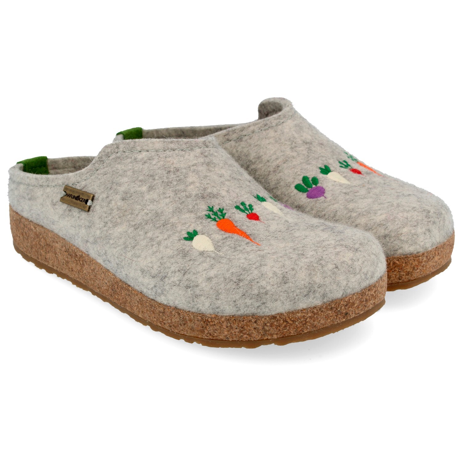 

Тапочки Haflinger Grizzly Rübli, цвет Stone Grey Melange