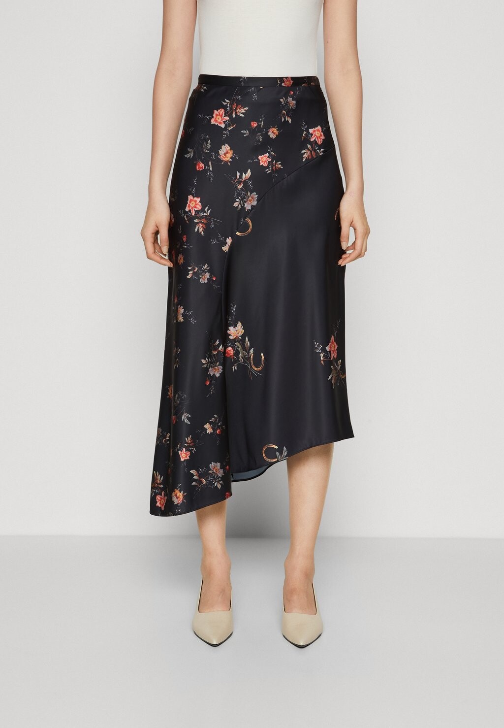 

Юбка А-силуэта LUISA TANANA SKIRT AllSaints, черный