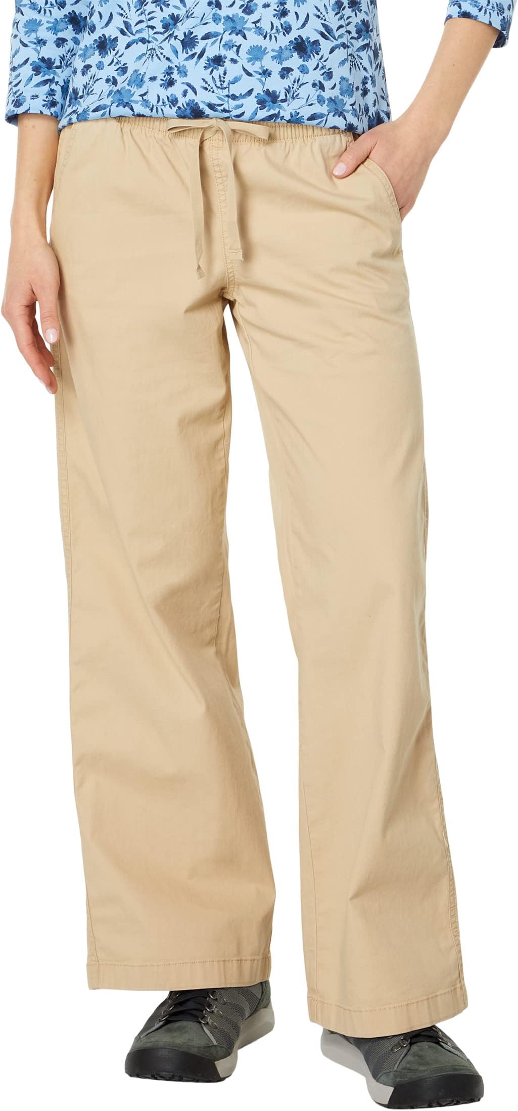 Широкие брюки без шнурков с промывкой в ​​озере L.L.Bean, цвет Boulder