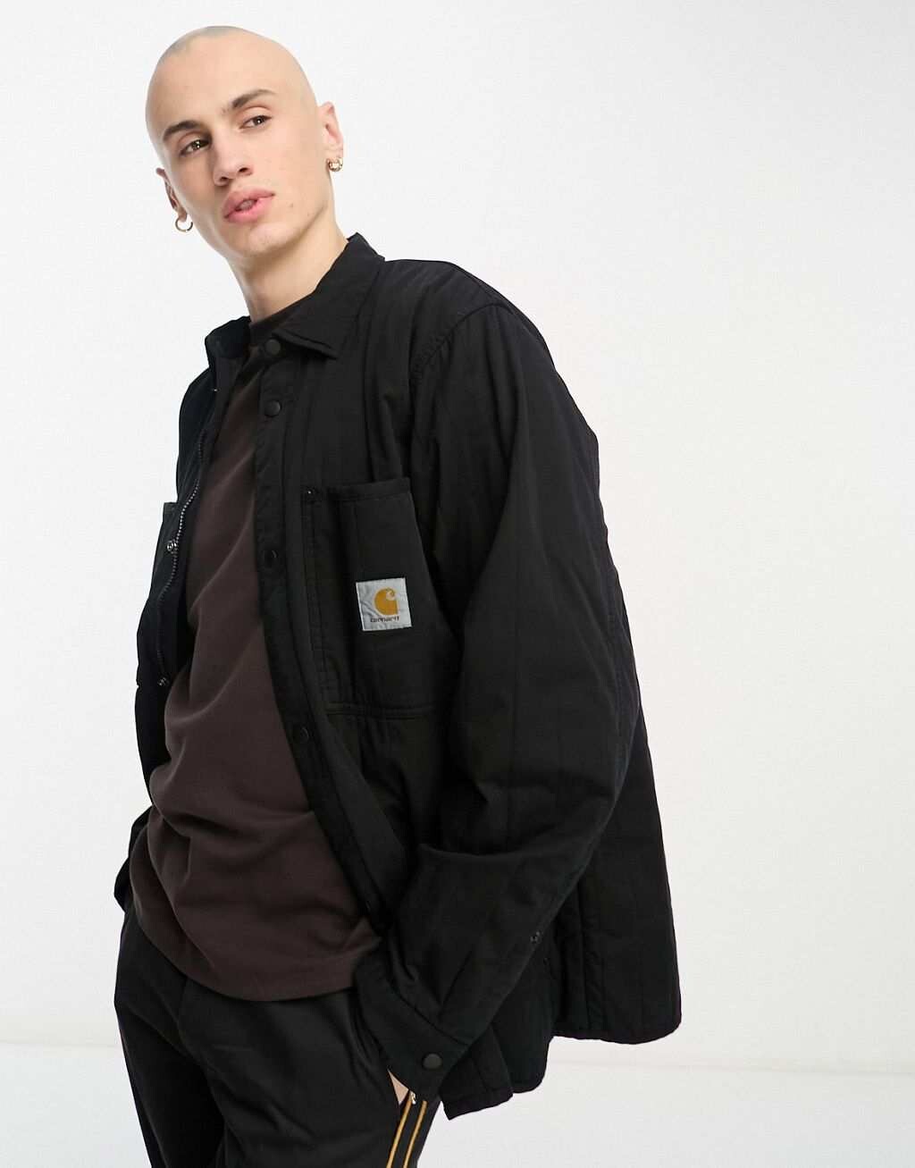 

Черная стеганая рубашка Carhartt WIP Skyler