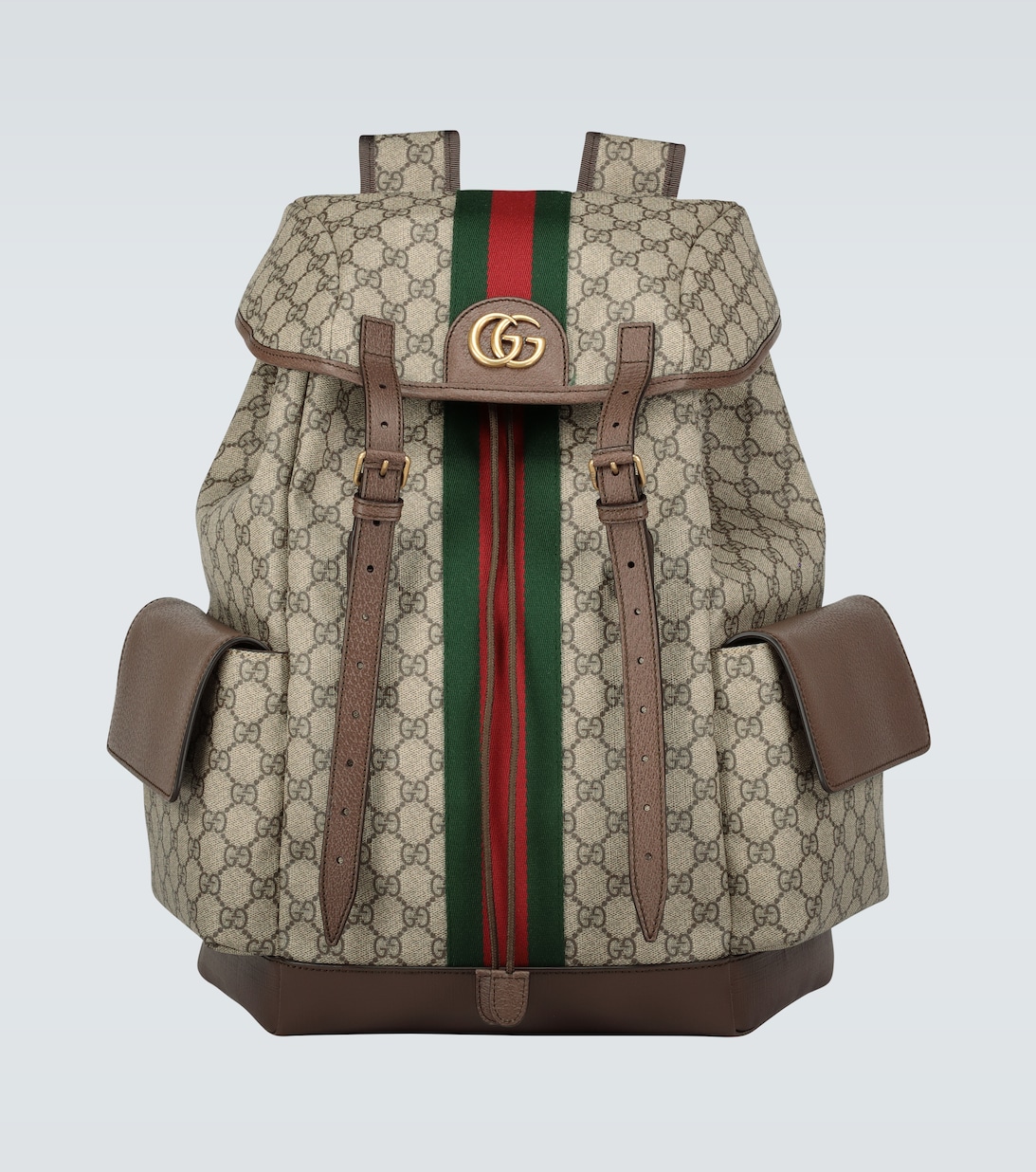 Рюкзак Ophidia GG среднего размера Gucci, коричневый цена и фото