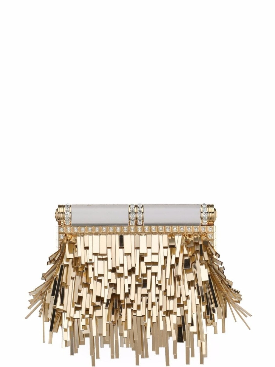 

Dolce & Gabbana клатч с бахромой, золотистый