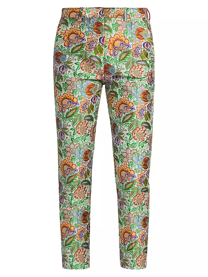 

Укороченные брюки с цветочным принтом Tree of Life Etro, цвет multicolor floral