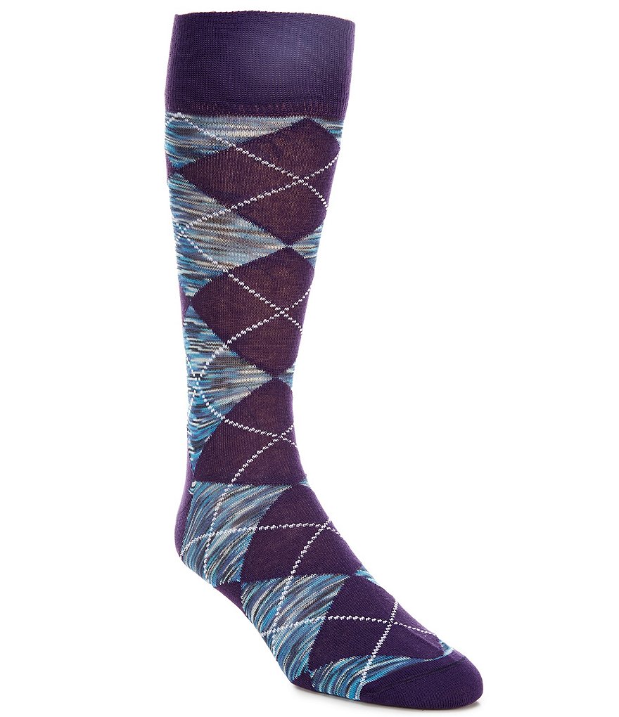 Носки Cremieux Argyle с узором Cremieux, фиолетовый