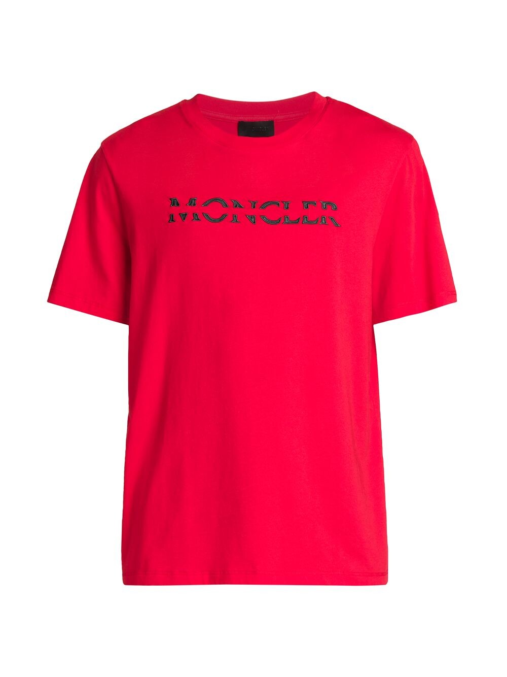 

Хлопковая футболка с логотипом Moncler, красный