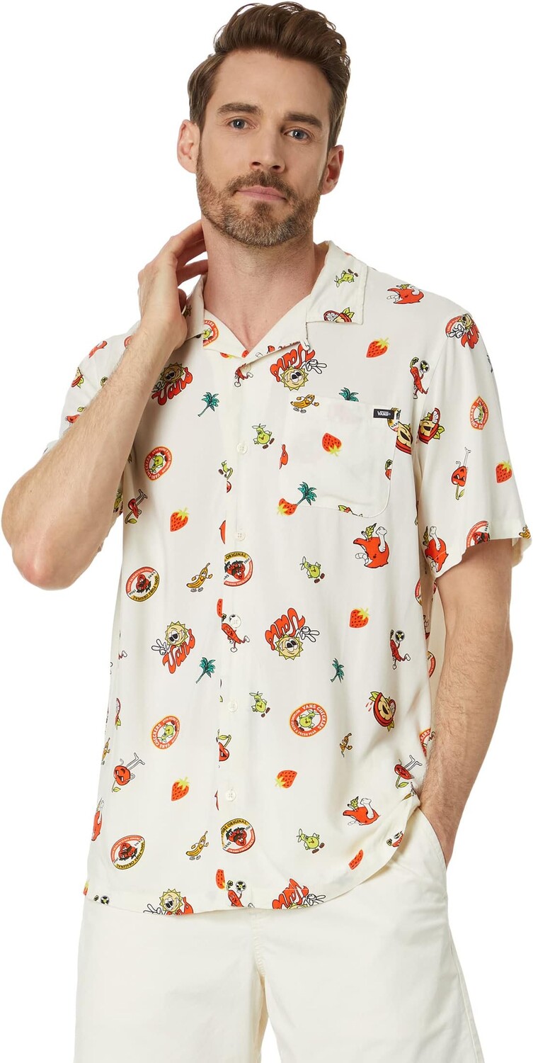 

Рубашка Stickers Short Sleeve Woven Vans, цвет Antique White