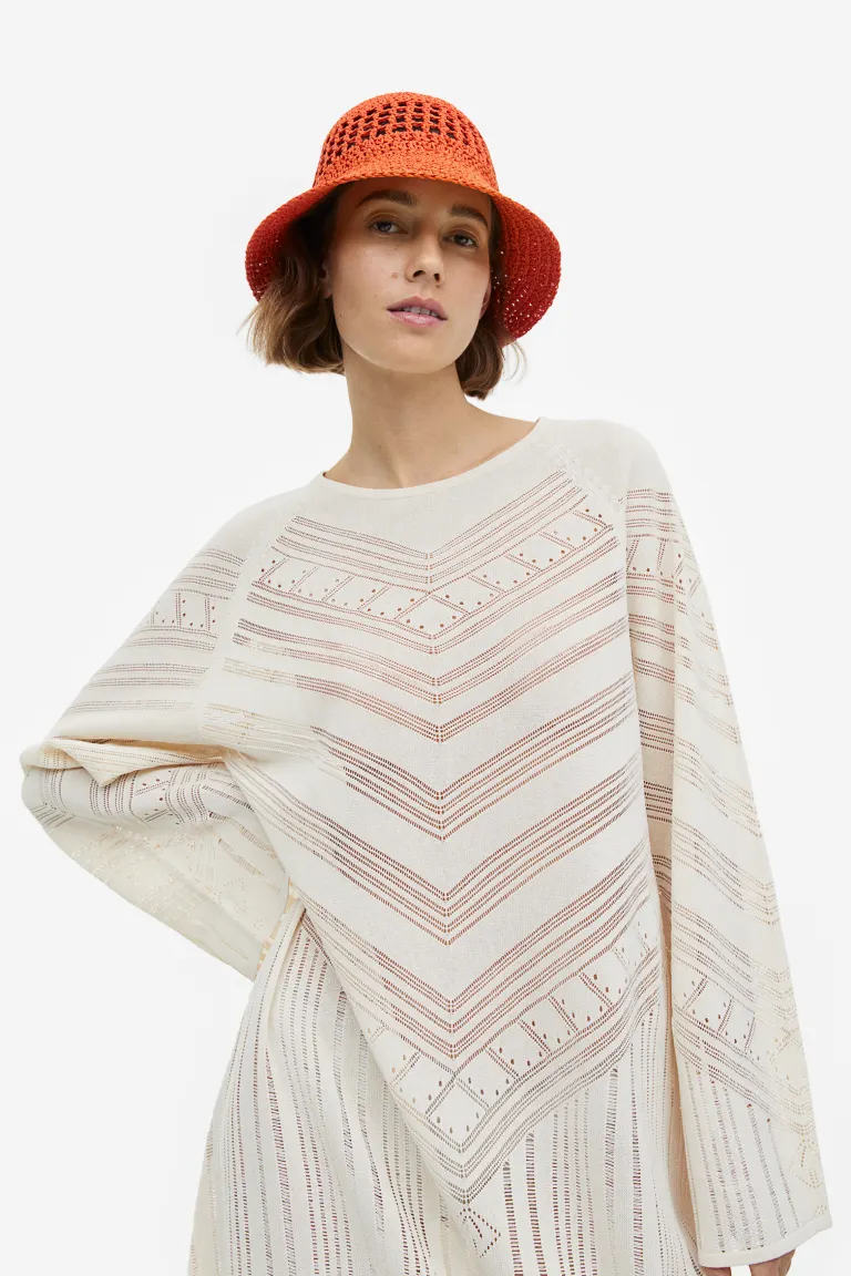 

Соломенная шляпа H&M, оранжевый