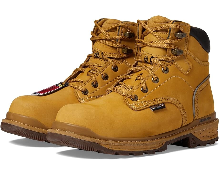 

Ботинки Rocky 6" Rams Horn Comp Toe WP, цвет Wheat