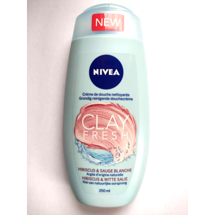 Clay Fresh Hibiscus Sage Clay Очищающий крем для душа  новинка, Nivea