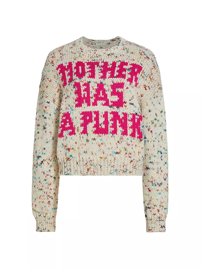 

Мать была в свитере в крапинку в стиле панк Mother, цвет mother was a punk sweater