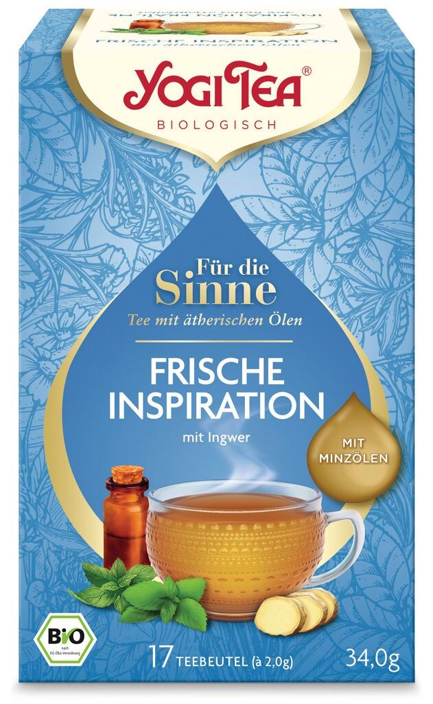 

Чай Yogi Для чувств Свежее вдохновение с мятным маслом 17 шт. Yogi Tea
