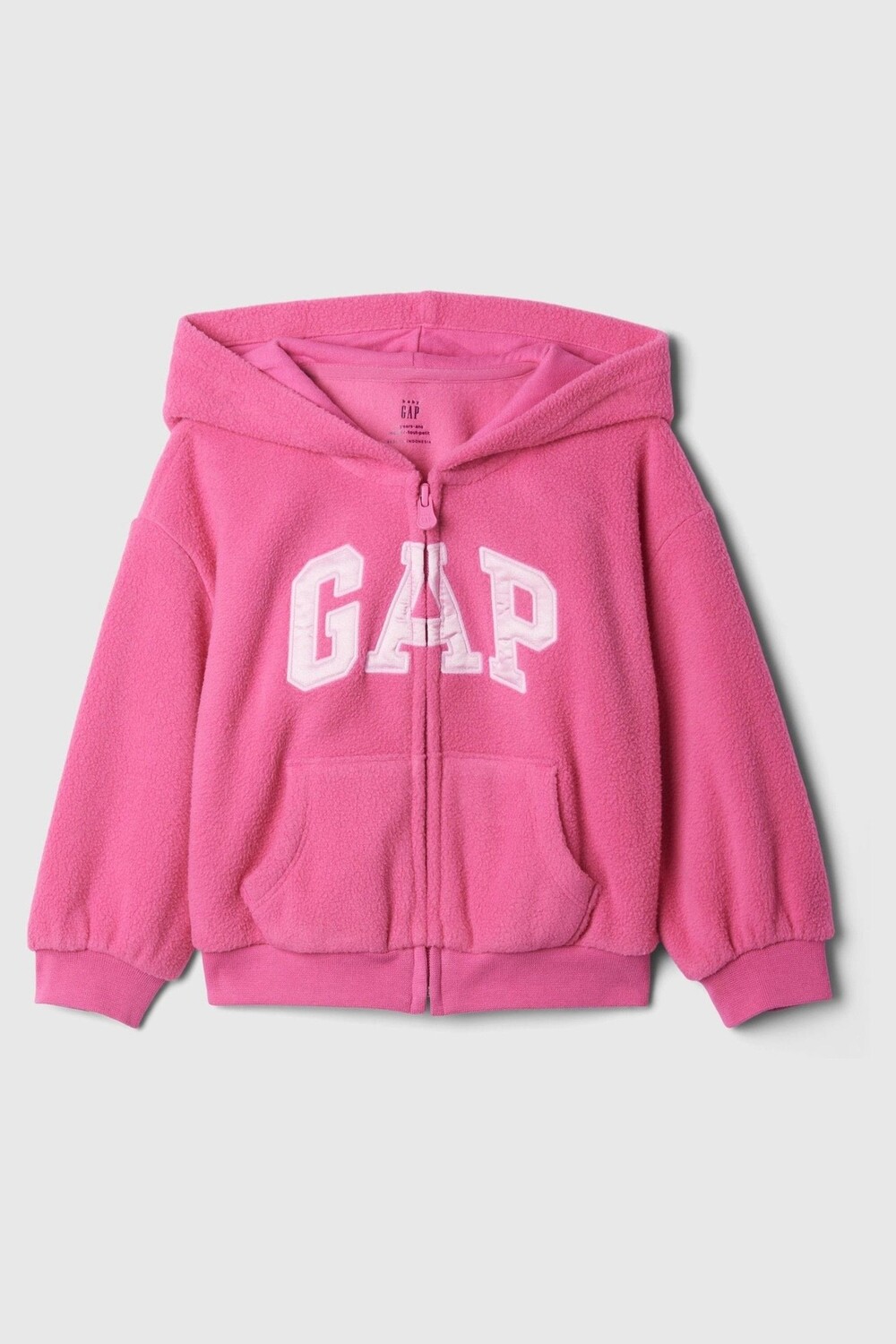 

Толстовка с капюшоном и молнией по всей длине с логотипом (6 мес 5 лет) Gap, розовый