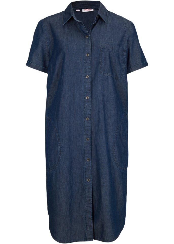 

Джинсовое платье из органического хлопка John Baner Jeanswear, синий