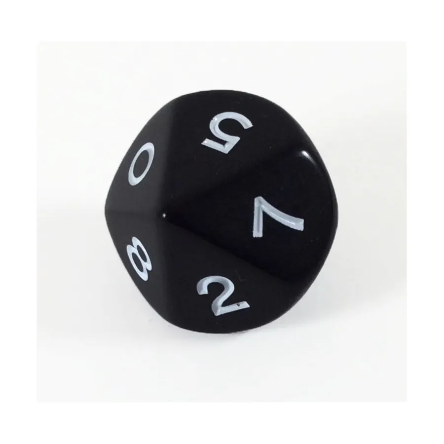 

Джамбо d10 - черный, Dice - Jumbo Opaque (Koplow)