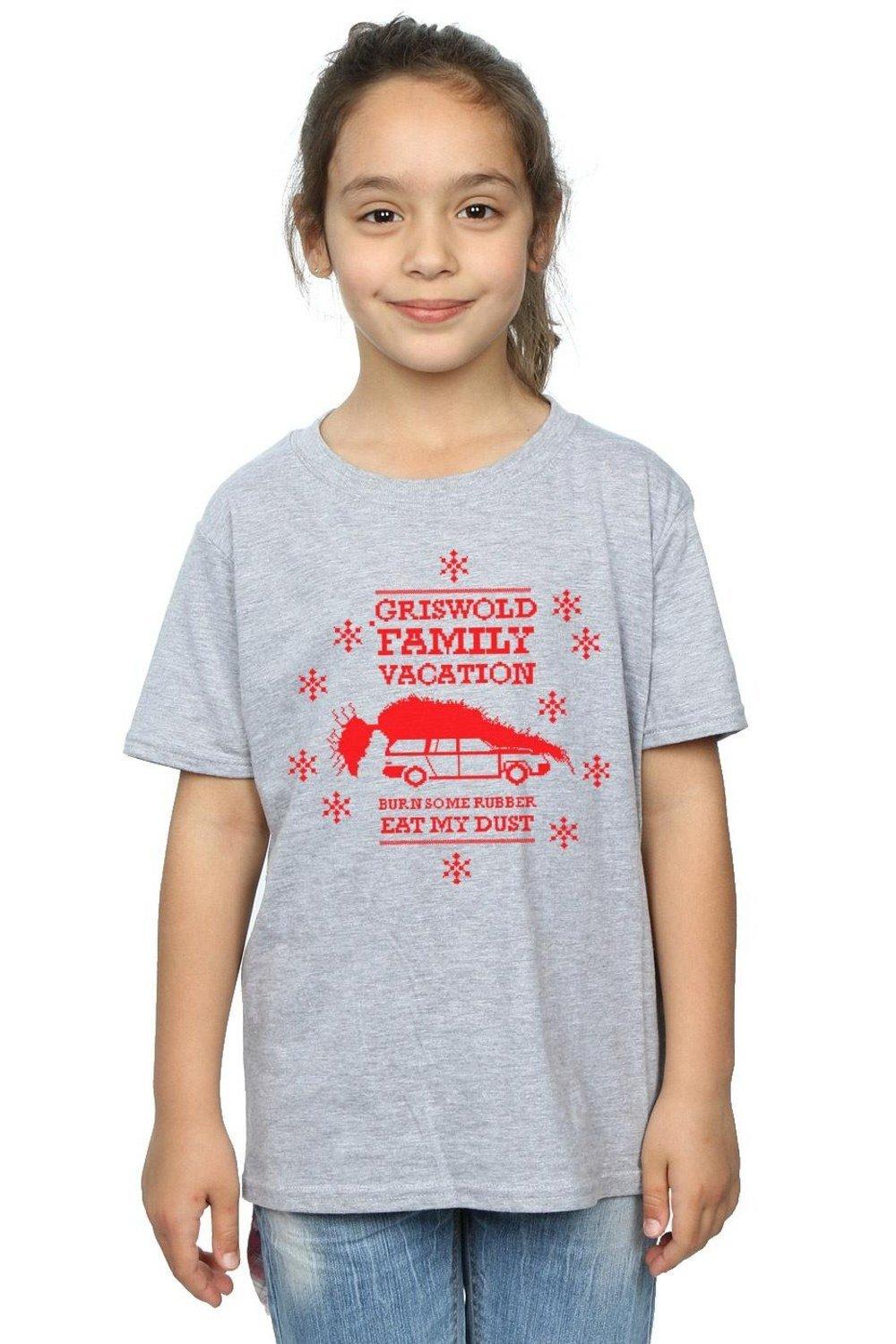 Хлопковая футболка Eat My Dust National Lampoon's Christmas Vacation, серый