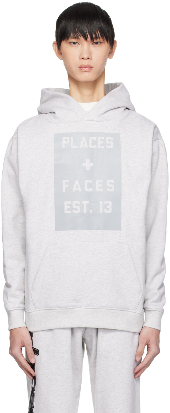 

Серый худи со светоотражателем OG PLACES+FACES