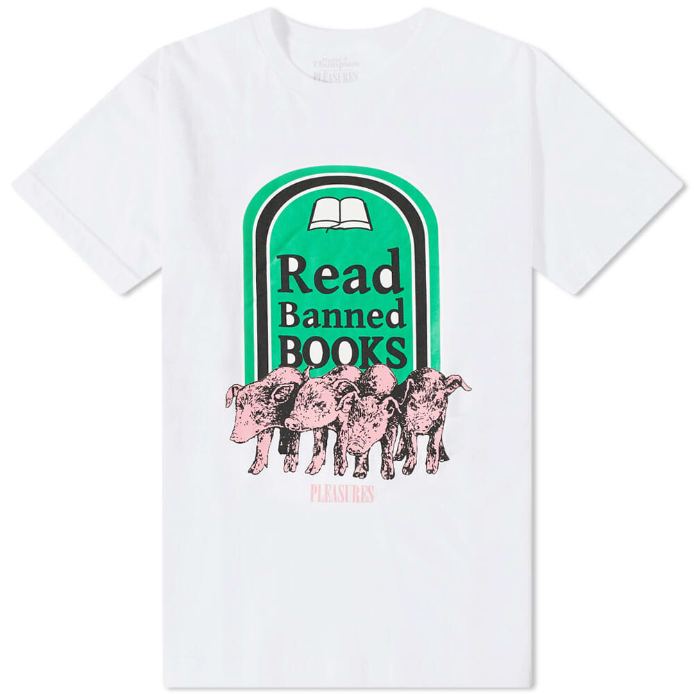 

Футболка Pleasures Banned Books, белый