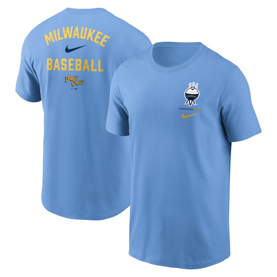 

Футболка с коротким рукавом Nike Milwaukee Brewers, синий