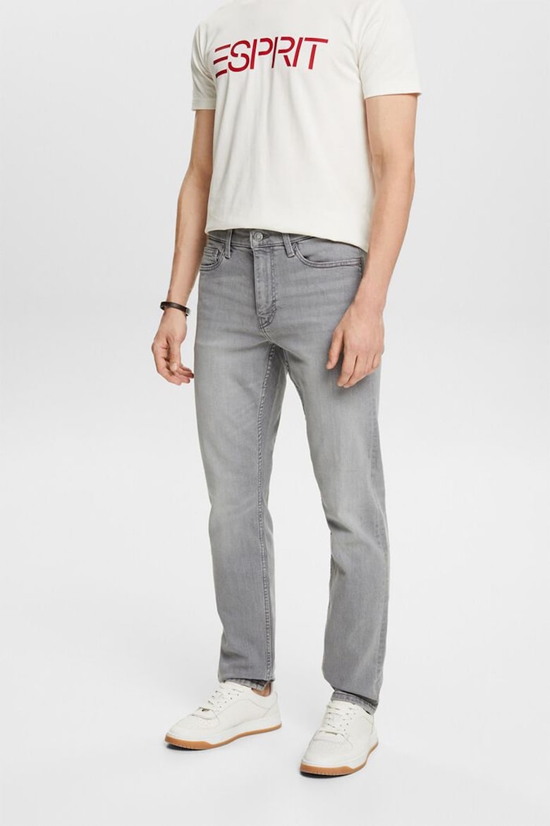 Узкие джинсы со средней посадкой на талии Esprit, серый узкие джинсы со средней посадкой на талии q s by s oliver черный