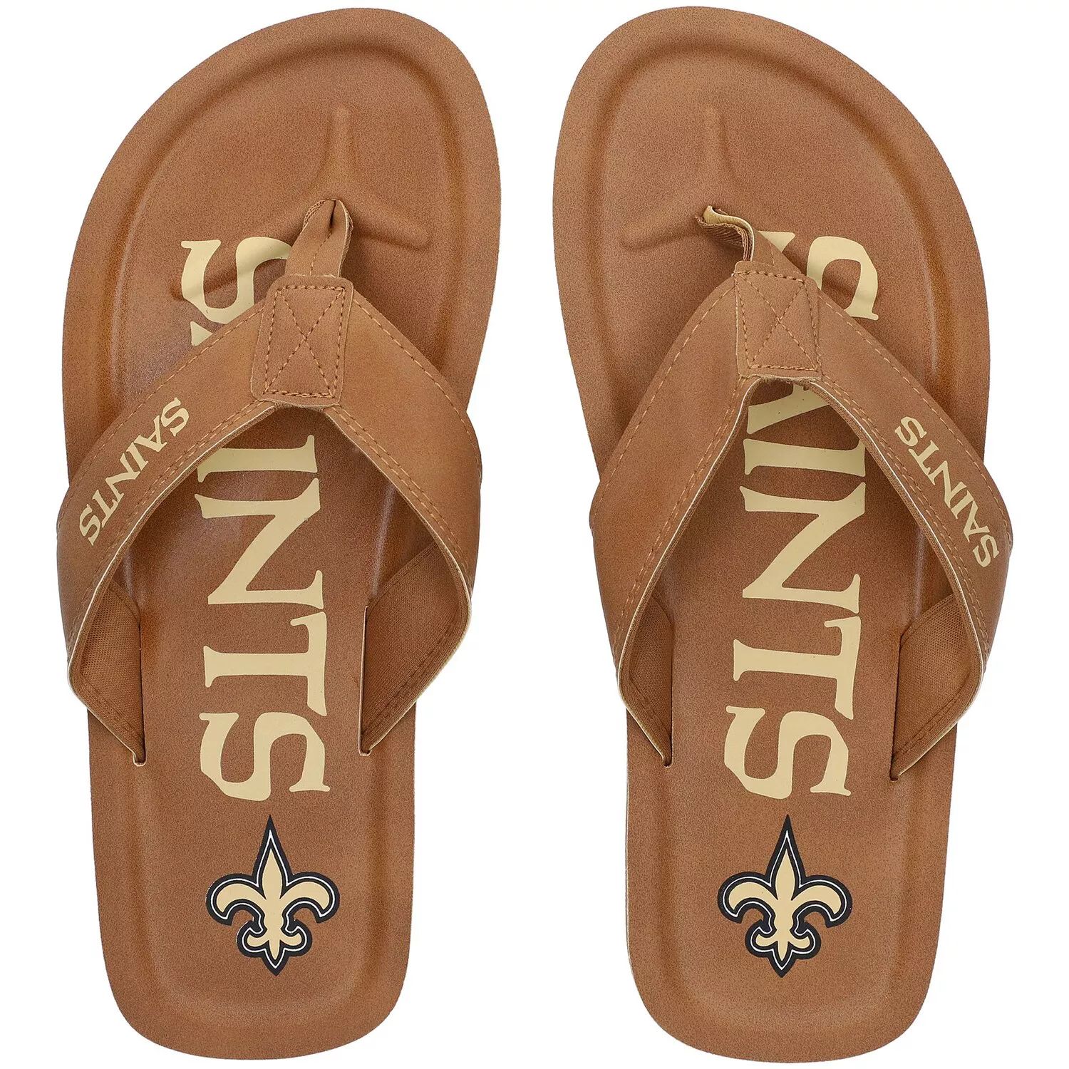 

Мужские сандалии New Orleans Saints Color Pop вьетнамки