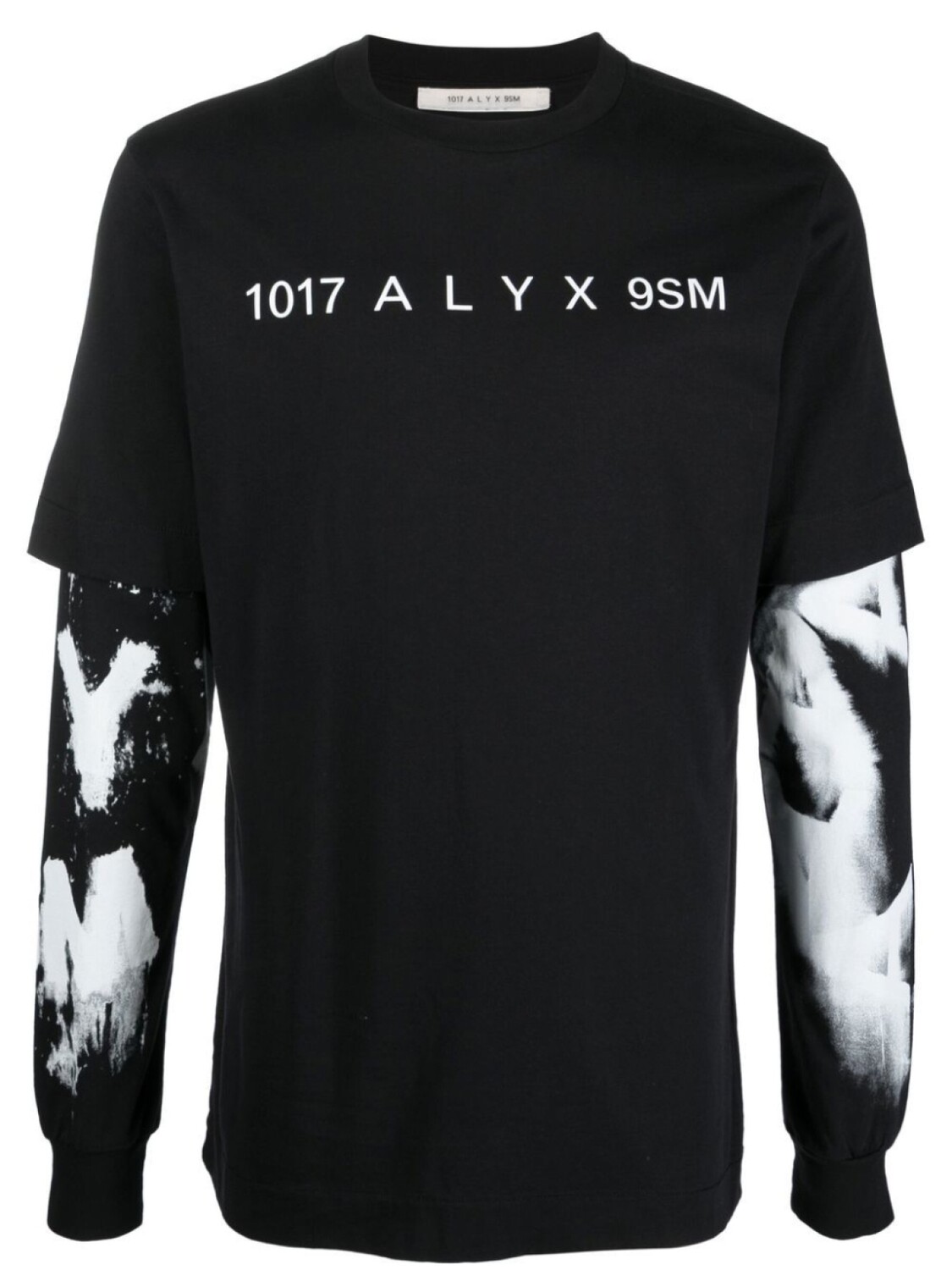 

1017 ALYX 9SM многослойная футболка с логотипом, черный