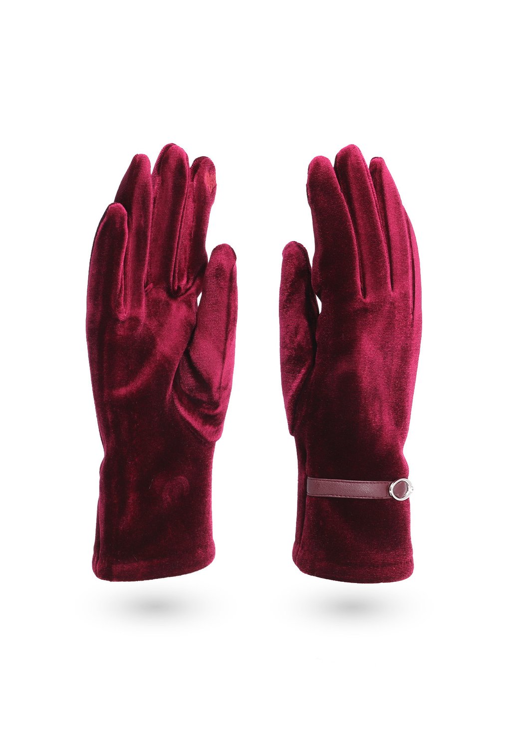 Перчатки Queen Helena, бордовые ushkaff бордовые перчатки с отворотом ushkaff