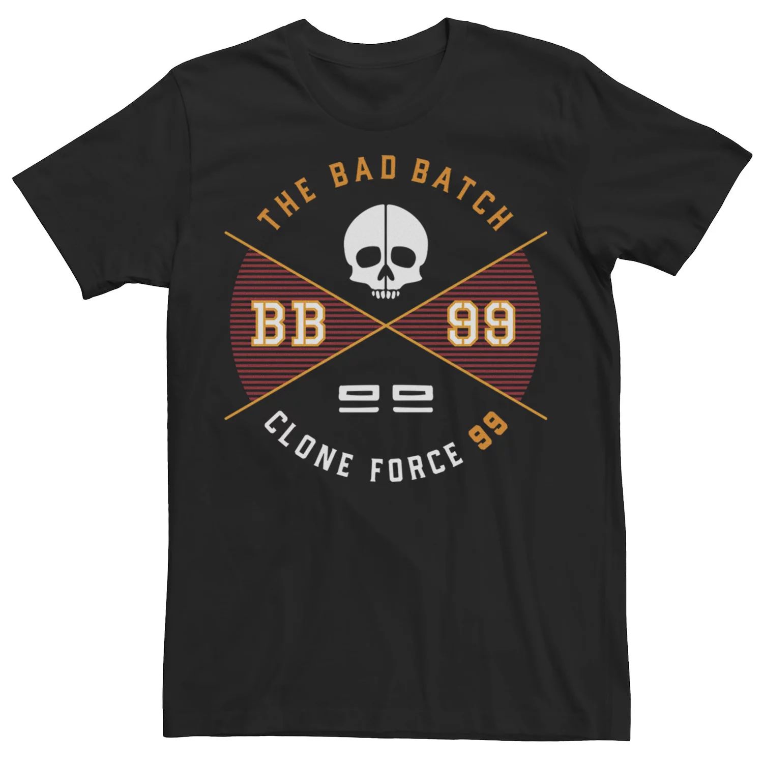 цена Мужская футболка с простым логотипом Star Wars The Bad Batch Clone Force 99 Licensed Character