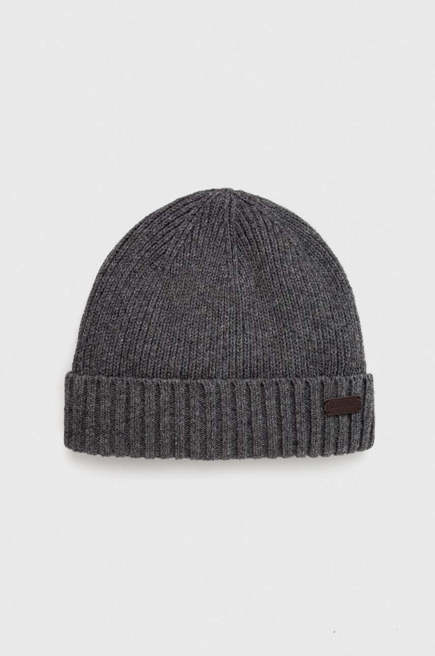 

Шерстяная шапка Barbour, серый