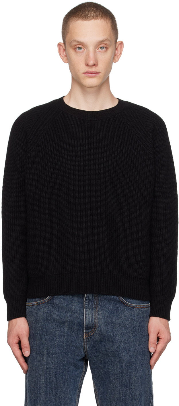 

Черный свитер реглан Second/Layer