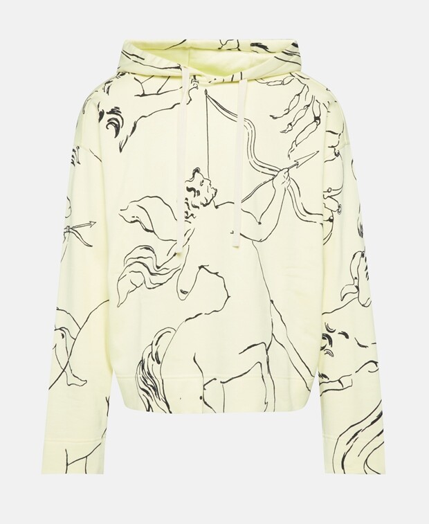 

Худи с капюшоном Jil Sander, желтый